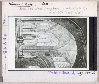 Vorschaubild Münster: Dom, Blick aus dem Langhaus in das westliche Querschiff nach NW 